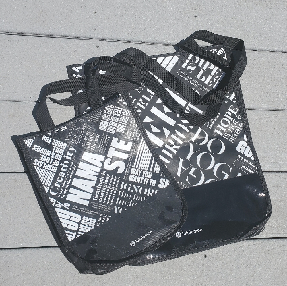 Black & White Lululemon bags - Willing to Separate